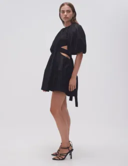 AJE Mimosa Cut Out Mini Dress Black Size 10  for rent on The Volte - image 2