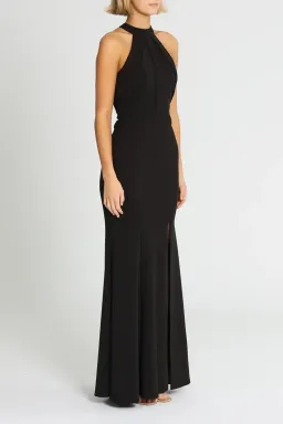 L'amour High Neck Scuba Crepe in Black Size 18 for rent on The Volte - image 2