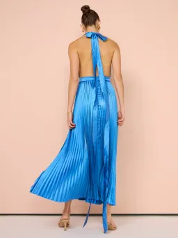 L'Idee Modernist Split Gown In Mediterranean Blue Size AU 12 for rent on The Volte - image 2