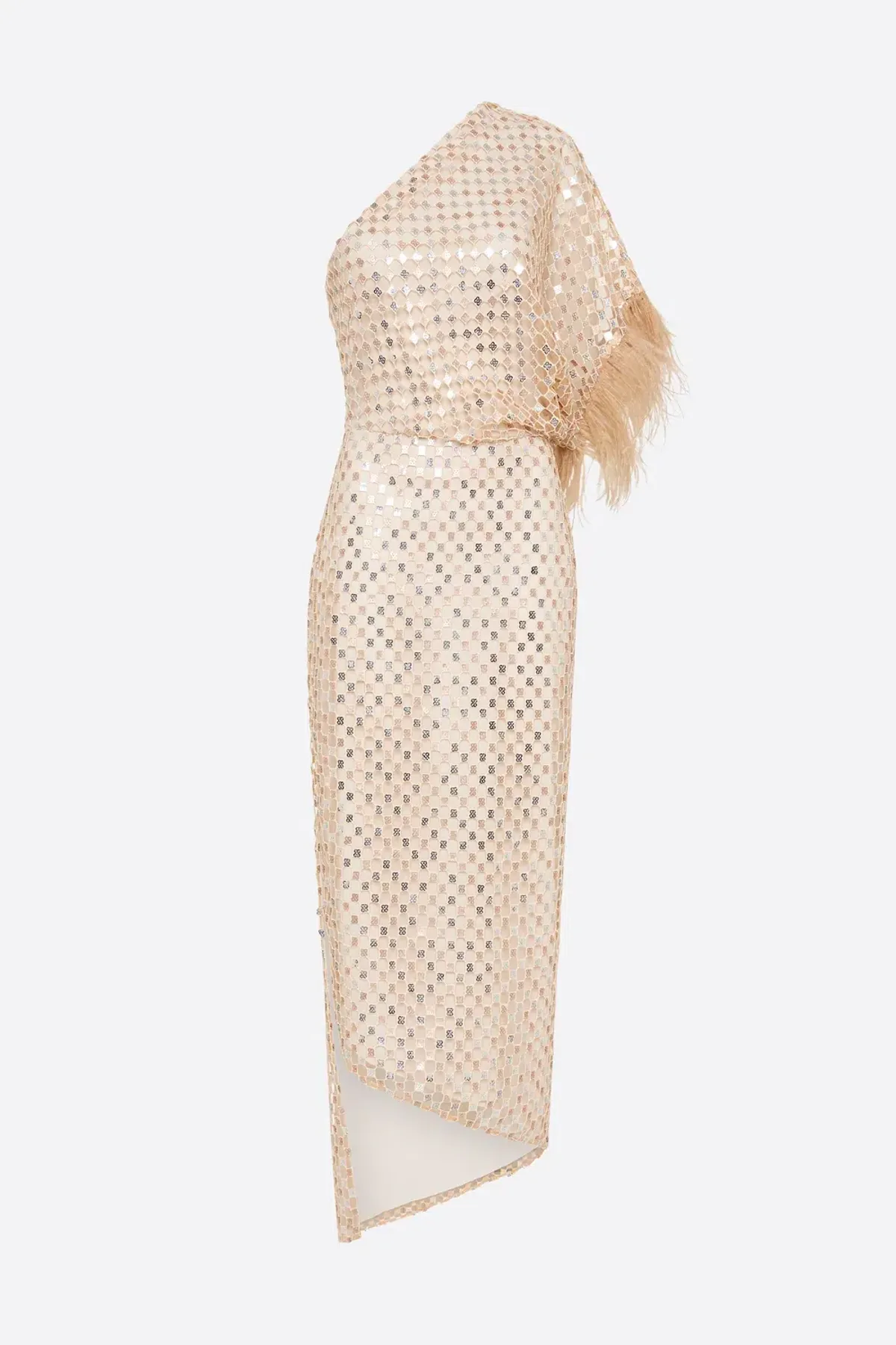 Manning Cartell Checkerboard Sequin Event Dress Glod Size AU 6 - Image 6