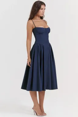 House of CB Samaria Corset Sundress Navy Size M / AU 10 for rent on The Volte - image 5