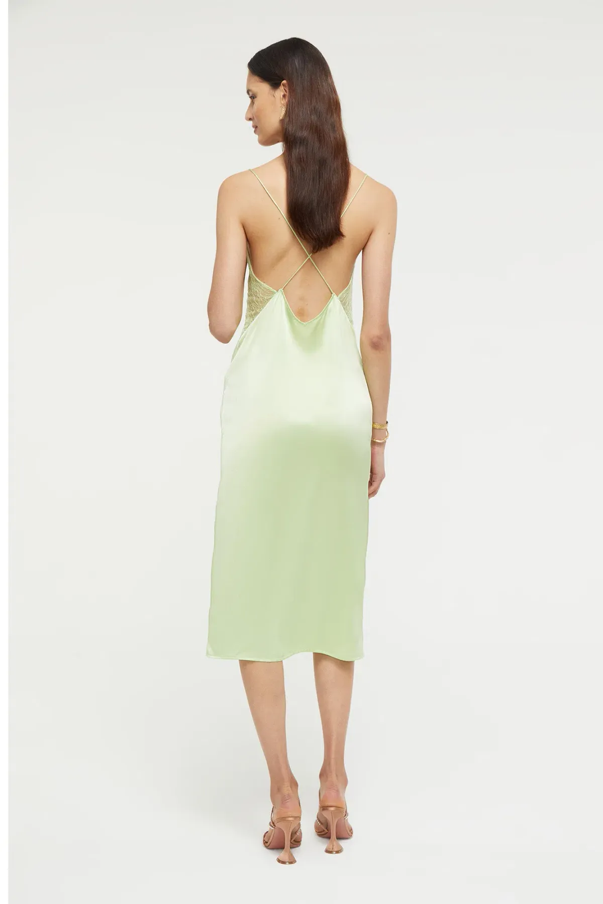 Ginia Desire Dress in Pure Lime Size 10 - Image 2