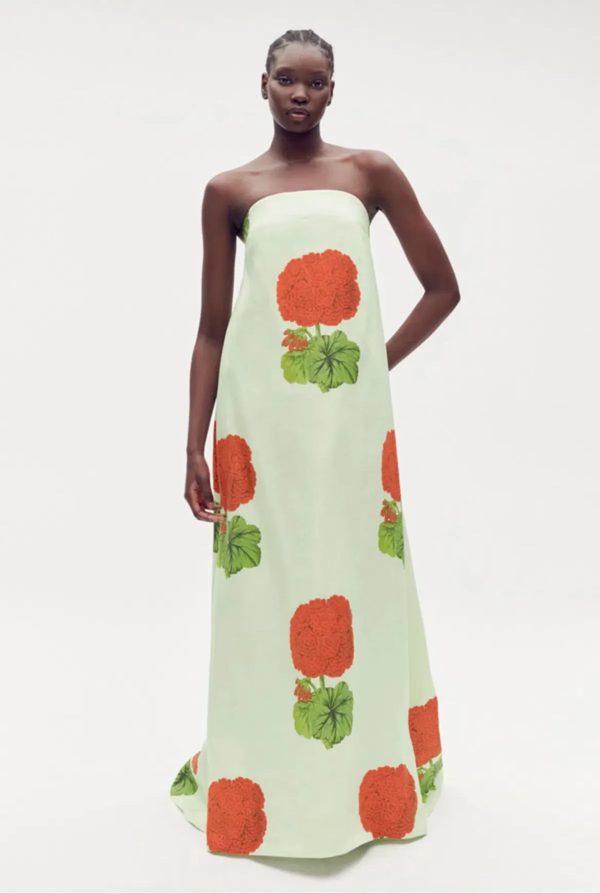 Oroton Posie Geranium Print Gown Floral Size 8 - Image 1