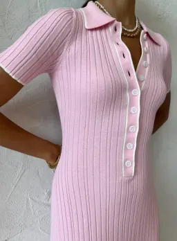 Anna Quan Penelope Midi Dress Marshmallow Pink Size 10 for rent on The Volte - image 5