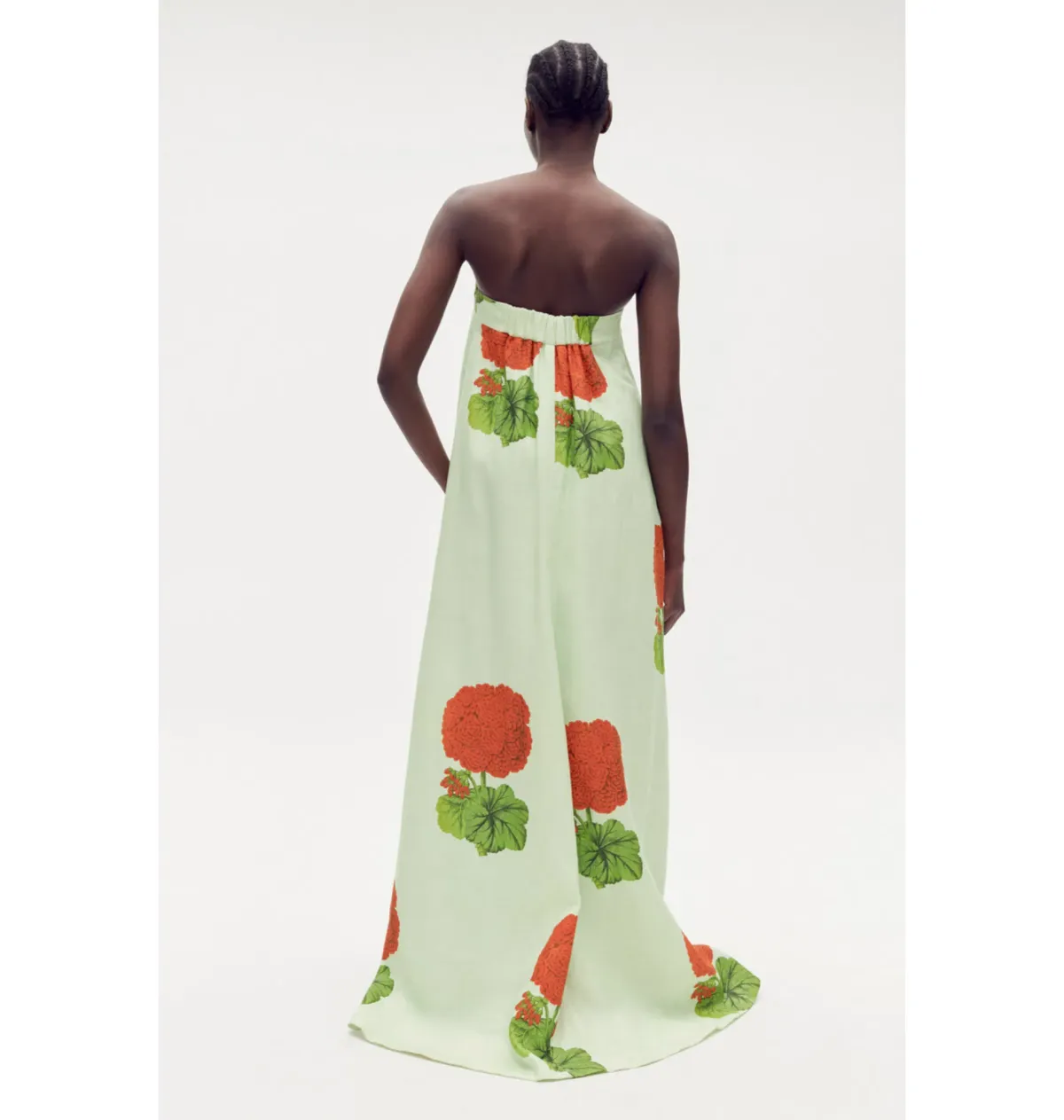 Oroton Posie Geranium Print Gown Sea Spray Size AU 12 - Image 3