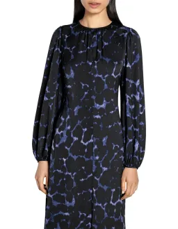 Veronica Maine Ink Blot Ankle Length Dress Black Print Size 16 for rent on The Volte - image 3