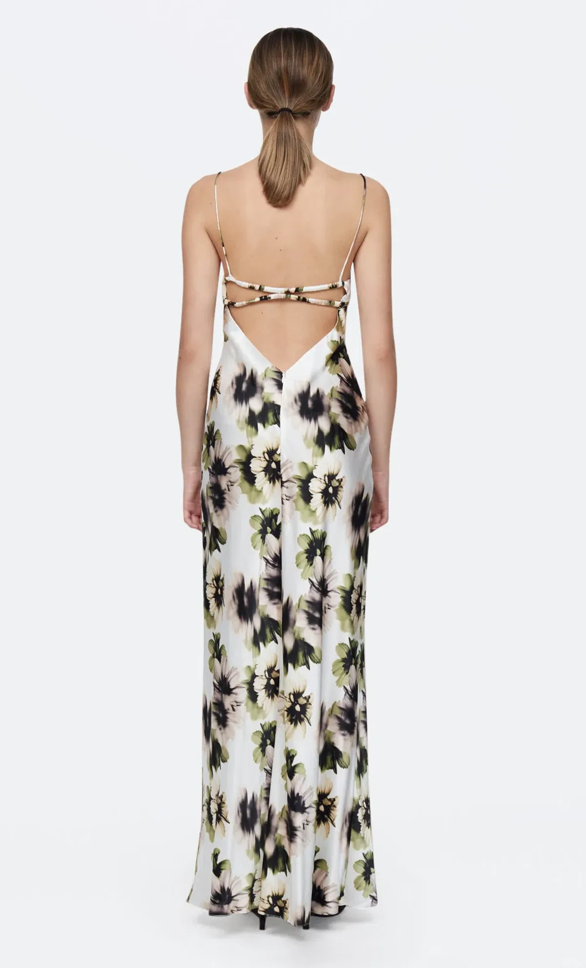 Bec & Bridge Bloom Silk Maxi Dress Floral Size 8 - Image 2