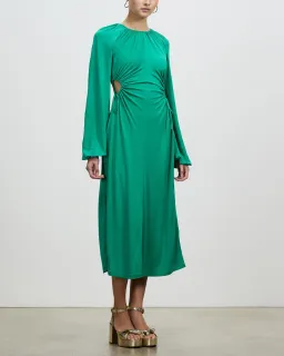 Rebecca Vallance Edie Cut Out Midi Dress Green Size 6 for rent on The Volte - image 2