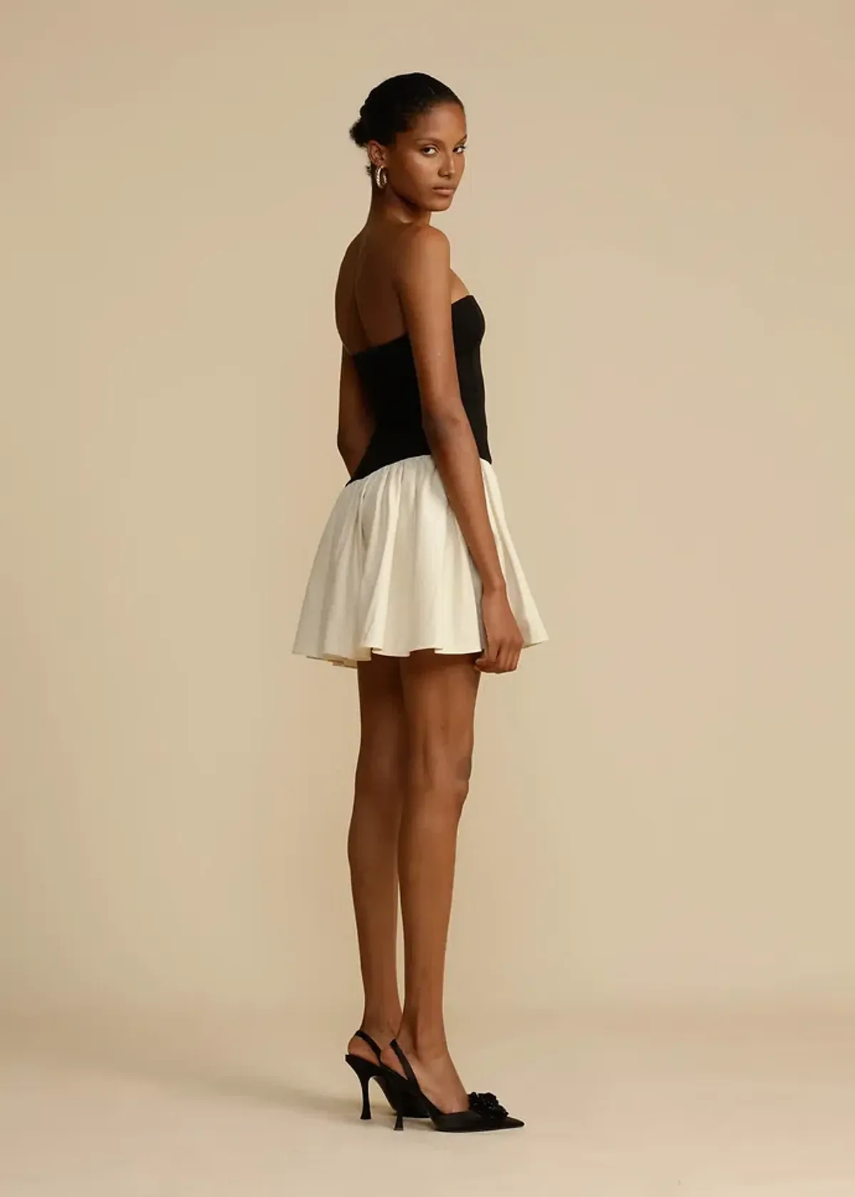 Arcina Ori Celine Mini Dress Black / Cream Size Small/ AU 8 - Image 3