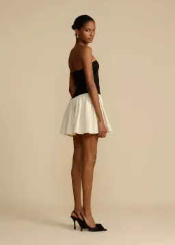 Arcina Ori Celine Mini Dress Black / Cream Size Small/ AU 8 for rent on The Volte - image 3