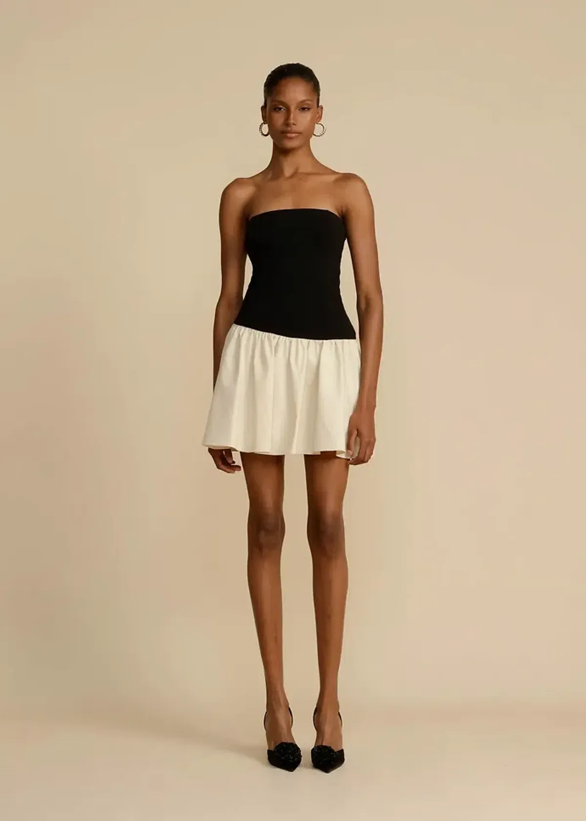 Arcina Ori Celine Mini Dress Black / Cream Size Small/ AU 8 - Image 1