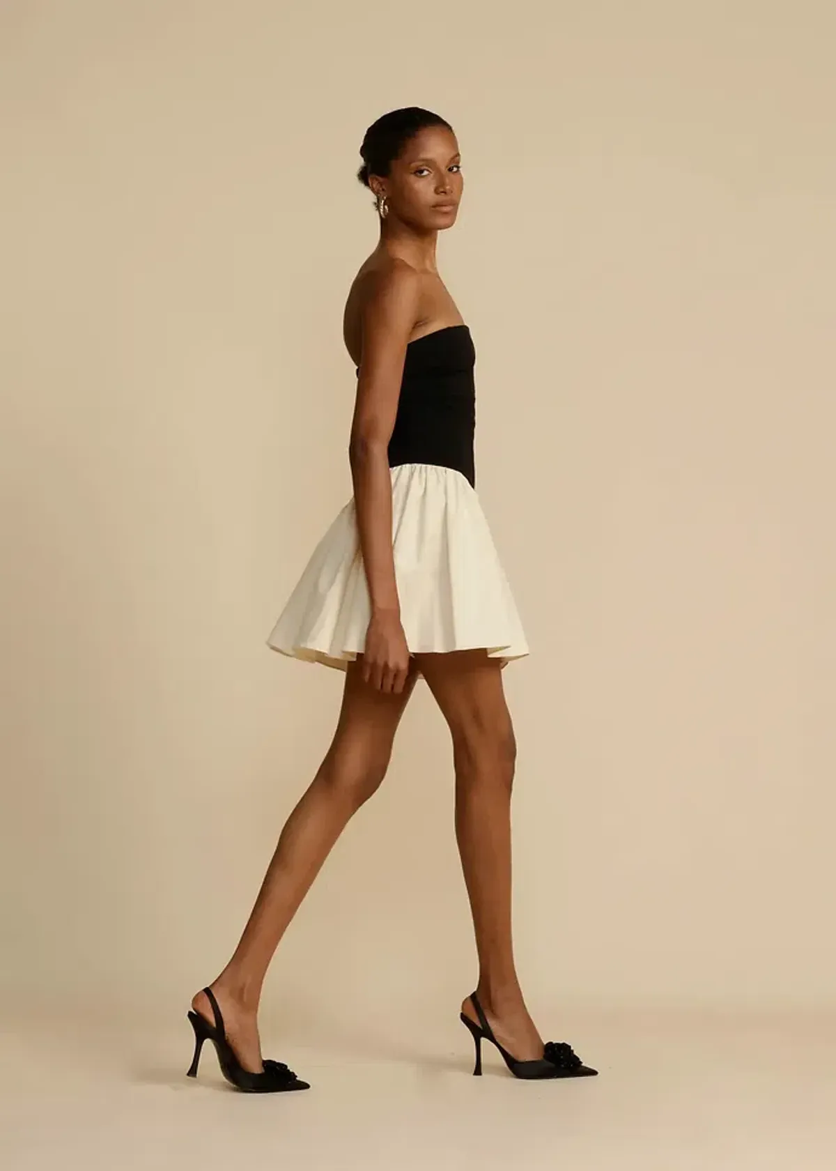 Arcina Ori Celine Mini Dress Black / Cream Size Small/ AU 8 - Image 2