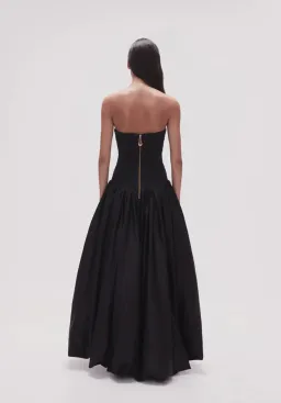 Aje Violette Bubble Hem Maxi Dress Black Size 12 for rent on The Volte - image 5