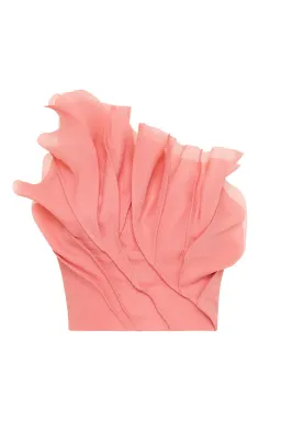 Aje Flame Crop Top and Mary Column Maxi Skirt Guava Pink Size 6 for rent on The Volte - image 5