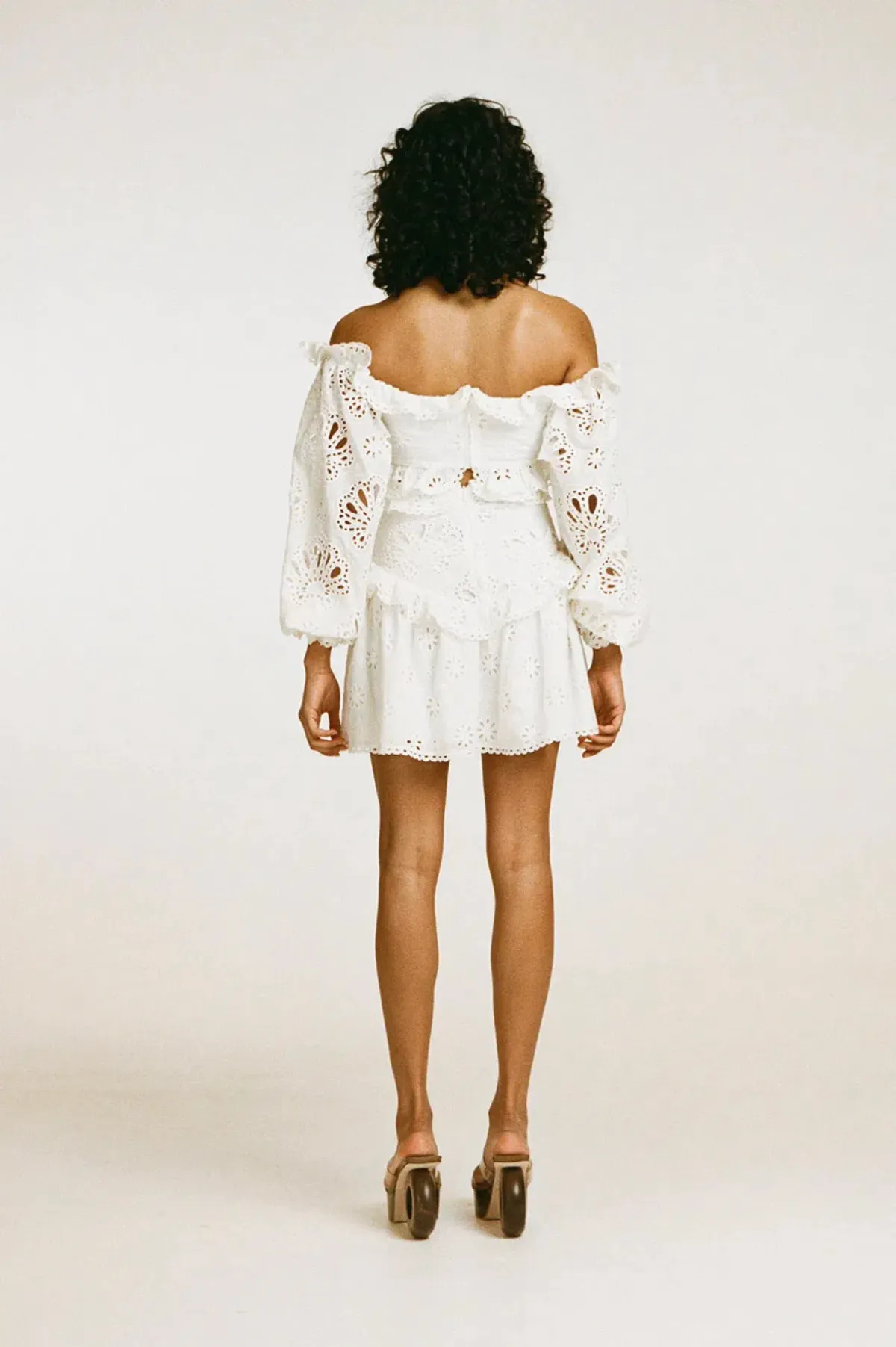 Zaco Moulin Mini Dress White Size XS / AU 6  - Image 3