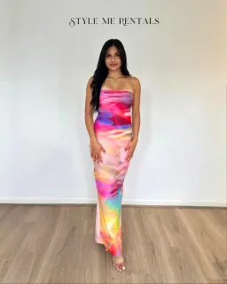 HNTR the Label Lotus Maxi Sunset Dress Size 10 for rent on The Volte - image 2