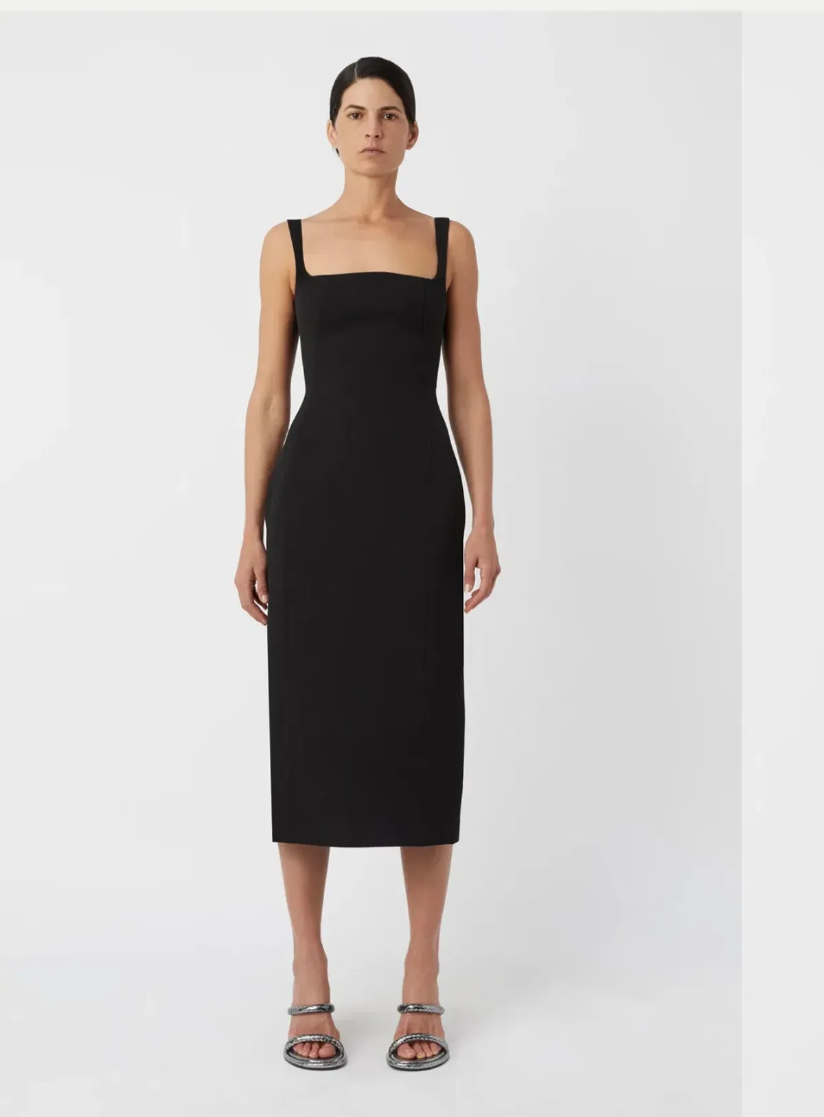 Camilla And Marc Ilona Midi Dress Black Size 12 - Image 1