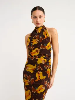 Sir The Label Jacques Mesh Halter Midi Dress Size 1/Au 8 for rent on The Volte - image 6