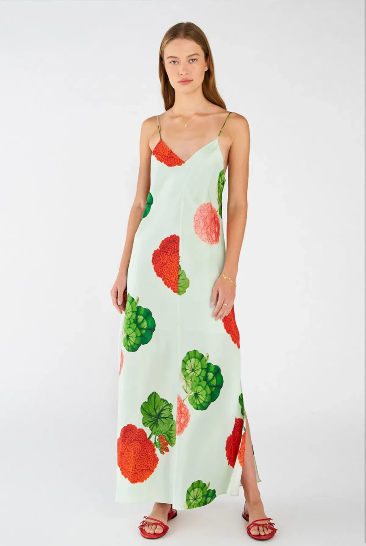 Oroton  Posie Garden Print Slip Dress Floral Size 12 - Image 4