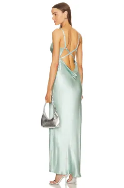 Bec & Bridge Malia Open Cross Back Maxi Dress in Seafoam Green Size XS / AU 6 for rent on The Volte - image 3