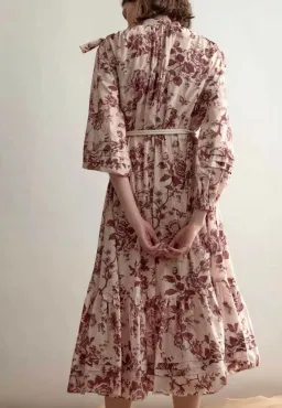 Alemais Heather Tie Shoulder Midi Dress Floral Size AU 6 for rent on The Volte - image 3