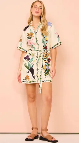 Alemais Meagan Mini Dress Print Size 6 for rent on The Volte - image 4