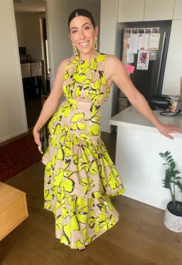 Aje Pelicano Citrus Bloom Midi Dress Floral Size 8 for rent on The Volte - image 5