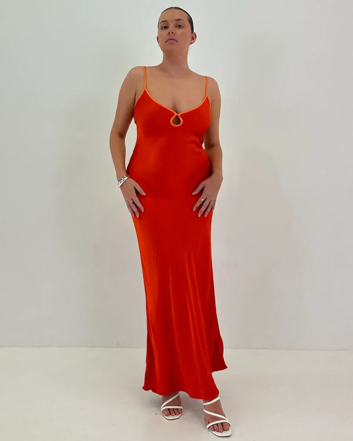 Bec & Bridge Cedar City Maxi Dress in Turmeric & Fire Red Size 16 - Image 1