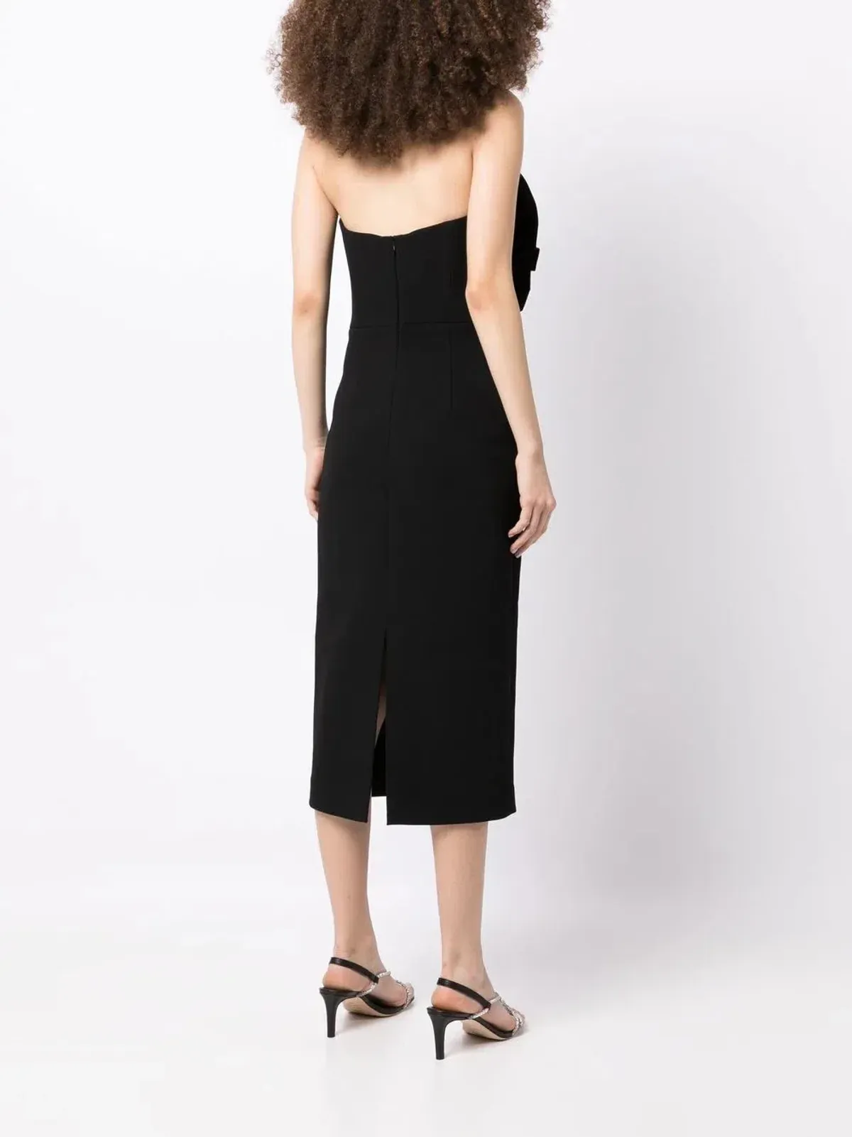 Rebecca Vallance Katie Strapless Midi Dress Black Size 10 - Image 2