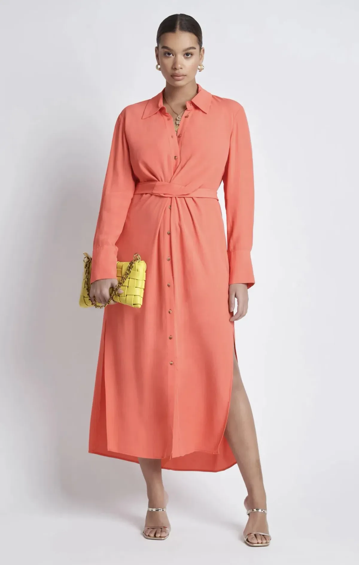 Sheike Paradiso Dress Orange Size 16 - Image 2