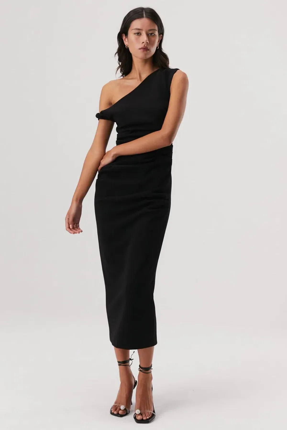 MISHA Alaska Midi Dress Black Size 10/M - Image 2
