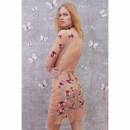 For Love and Lemons Dove Embroidery Mini Dress Nude Size 6 for rent on The Volte - image 3
