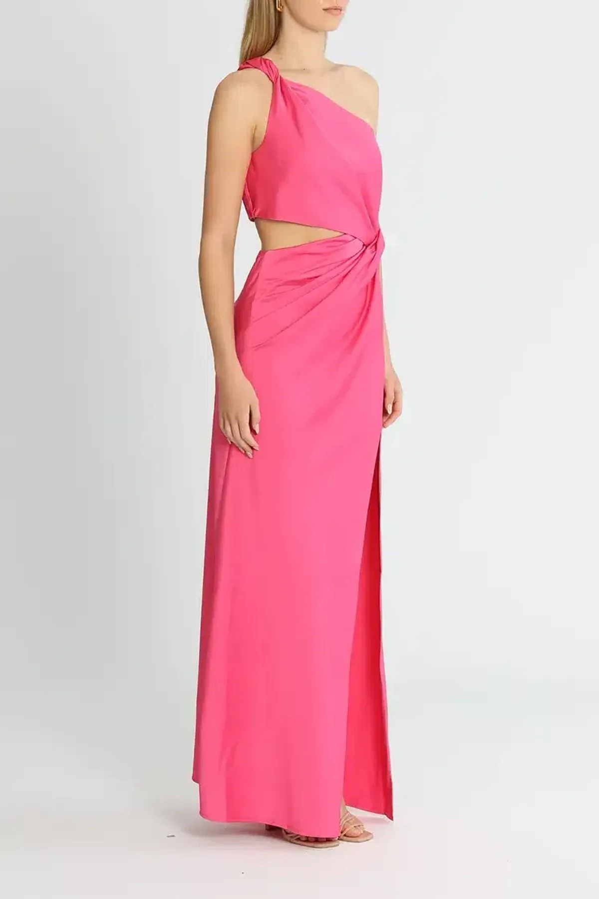 MISHA Kristin Satin Gown Pink Size 14 - Image 2