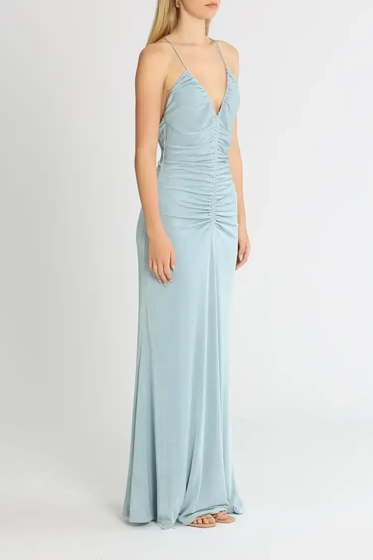 MISHA Avoca Gown Blue Size 10/M - Image 2
