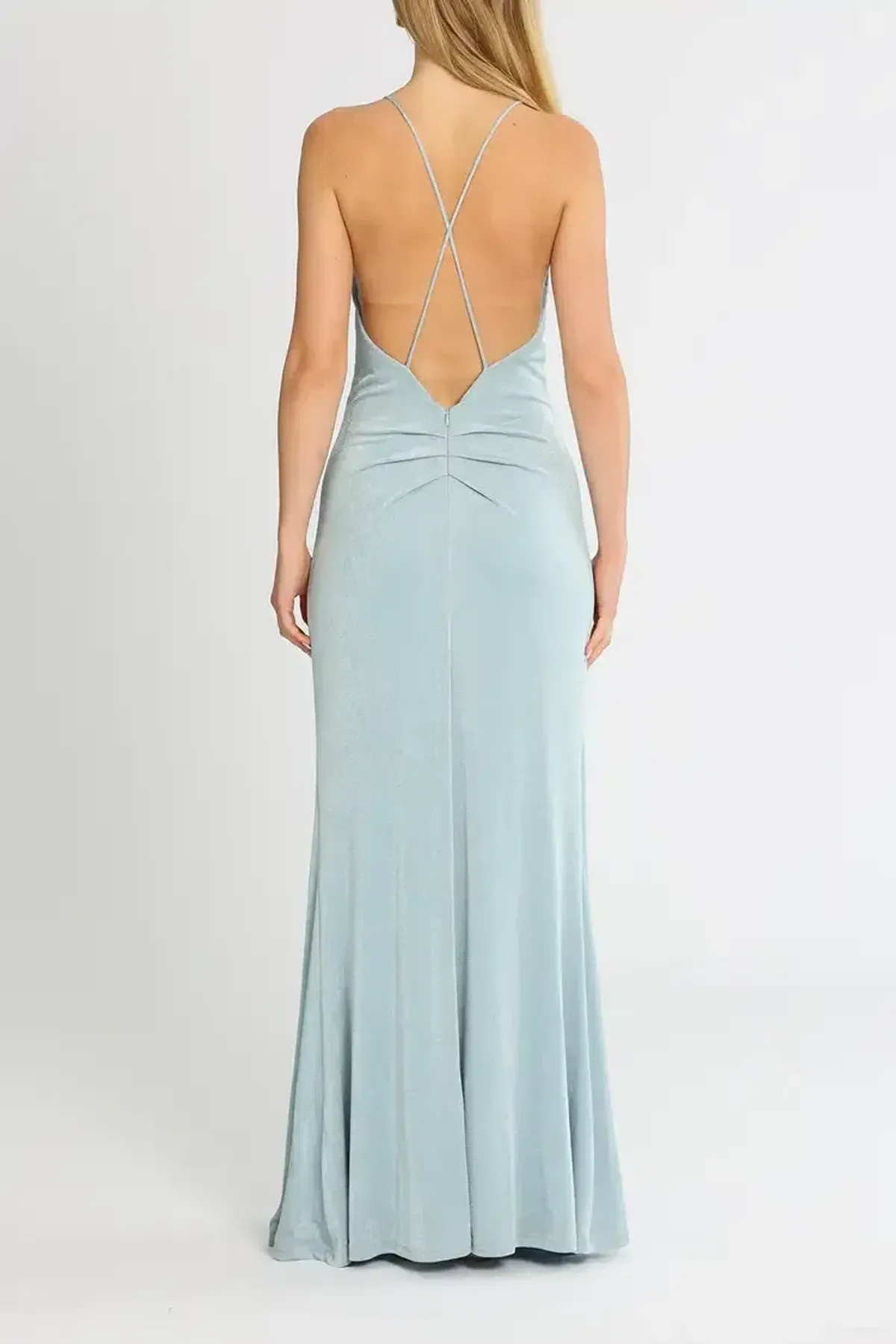 Misha Avoca Gown Blue Size 8/S - Image 3