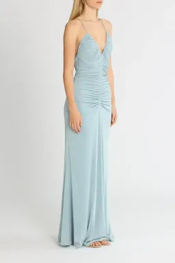 Misha Avoca Gown Blue Size 8/S for rent on The Volte - image 2