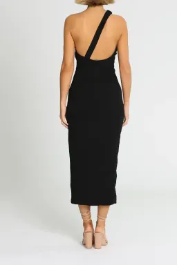 MISHA Hanna Midi Dress Black Size 10/M for rent on The Volte - image 3