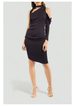 Milly Coleen Dress in Black Size 6 for rent on The Volte - image 1