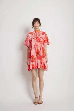 Sunset Lover Wildfire Babydoll Dress Wildflower Print Size AU 10 for rent on The Volte - image 1