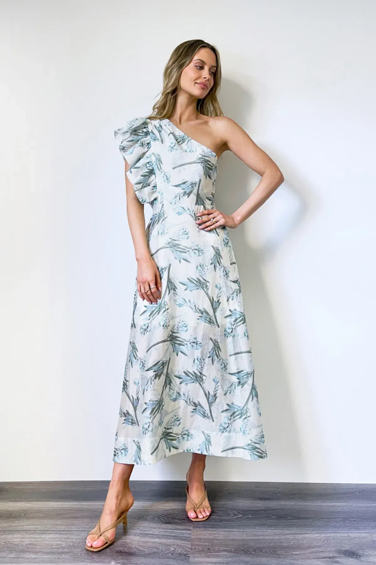 Lakeyo Lizane Midi Dress Print Size AU 8  - Image 1
