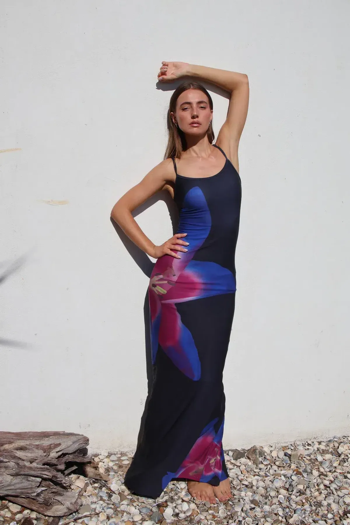 With Harper Lu Slip Dress Midnight Lily Floral Size XL/Au 14 - Image 4