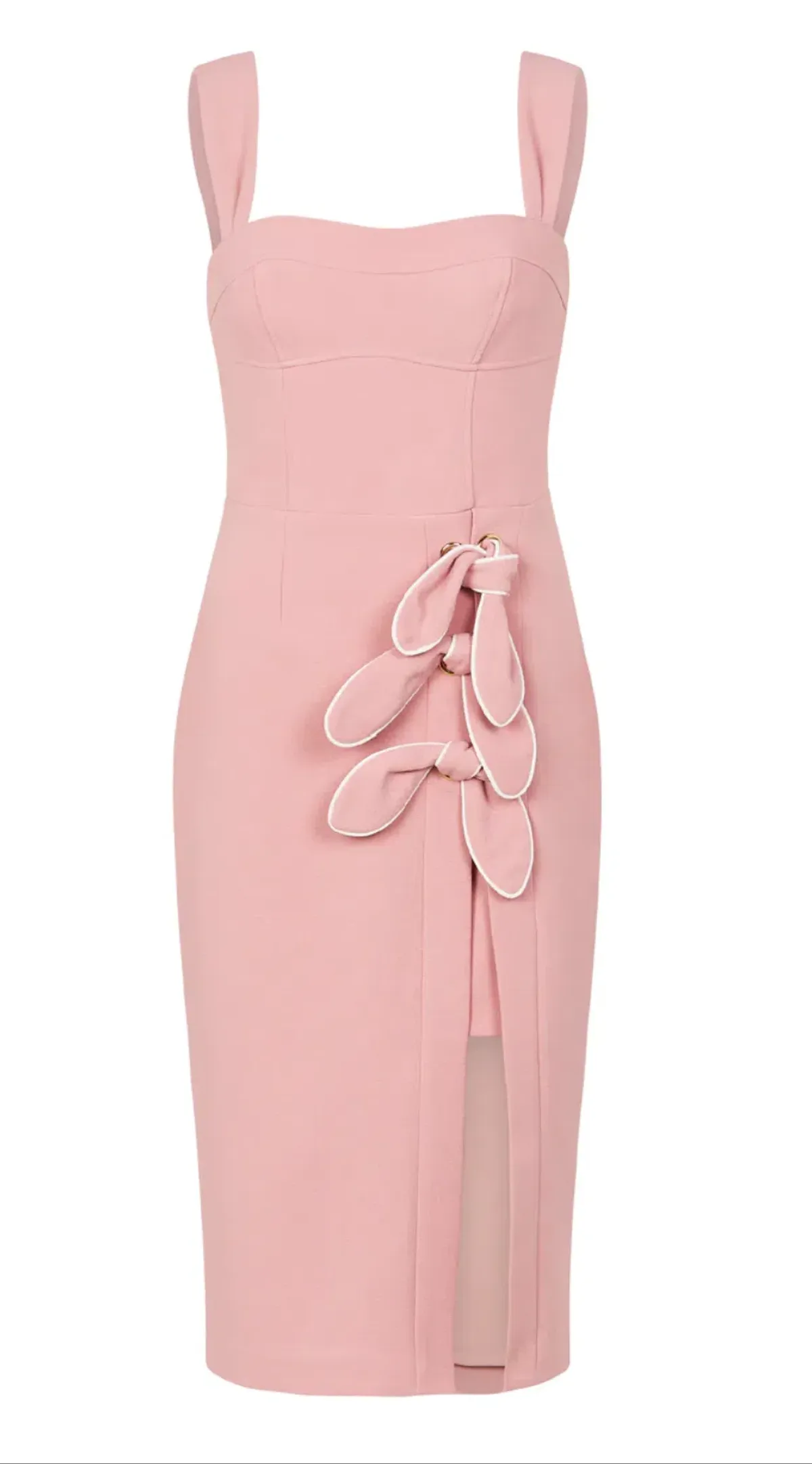 Rebecca Vallance Celeste Midi Dress Pink Size 6 - Image 3