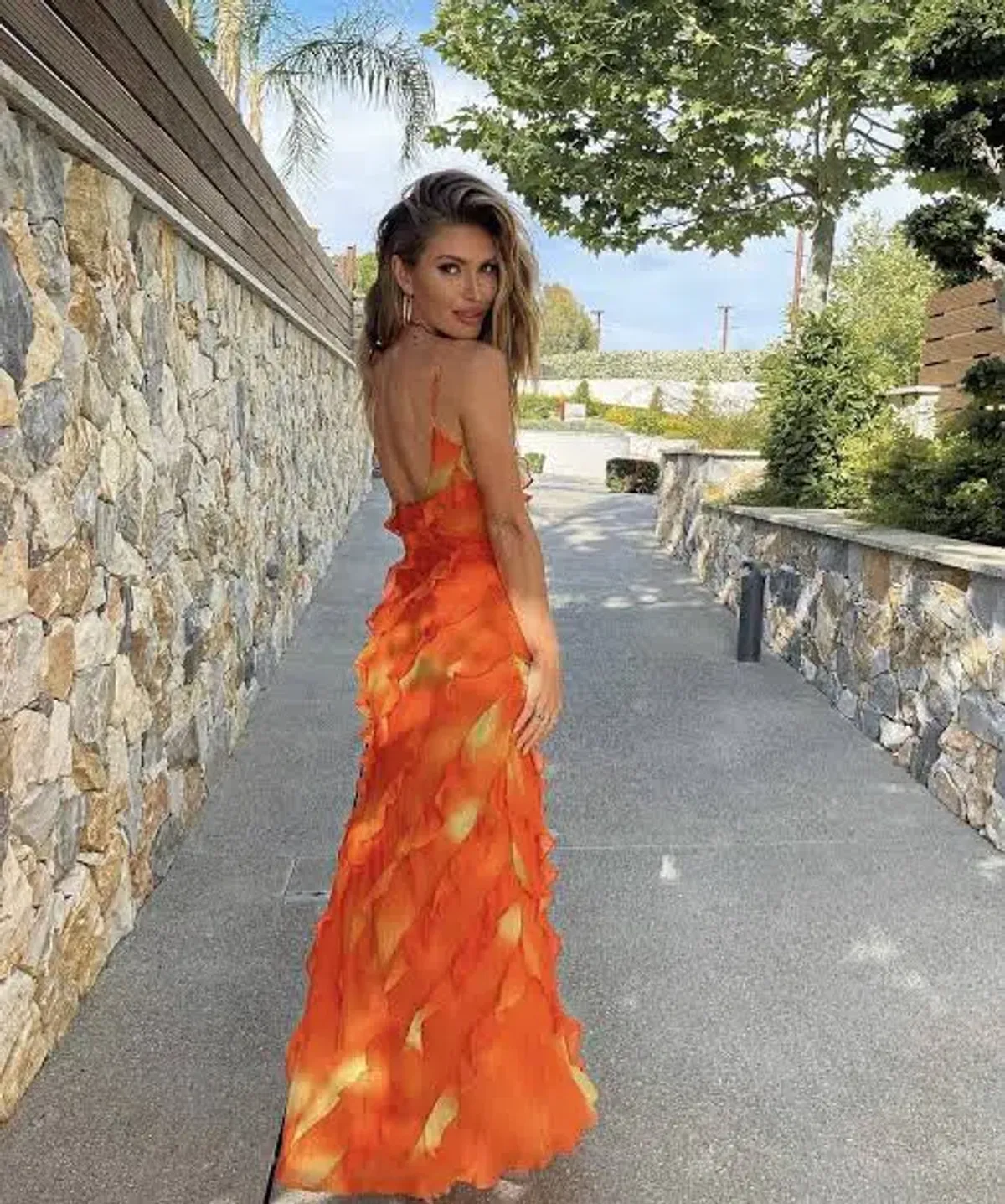 Rat & Boa Rio Maxi Dress Orange Size S / AU 8 - Image 2