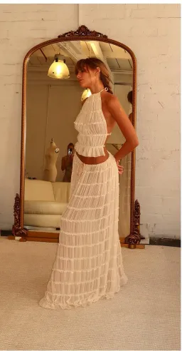 Arcina Ori Juliette Halter And Skirt Set In Size Small/Au 8 for rent on The Volte - image 3