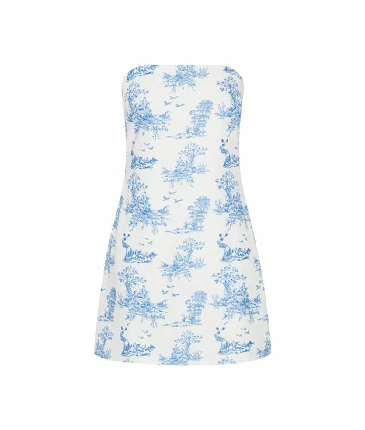 RQ the Label Paloma Dress Blue Toile Size 8 - Image 4