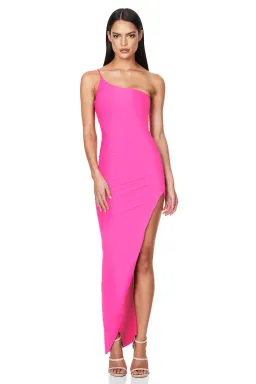 Nookie Aria One Shoulder Gown Pink Size S / AU 8 for rent on The Volte - image 1