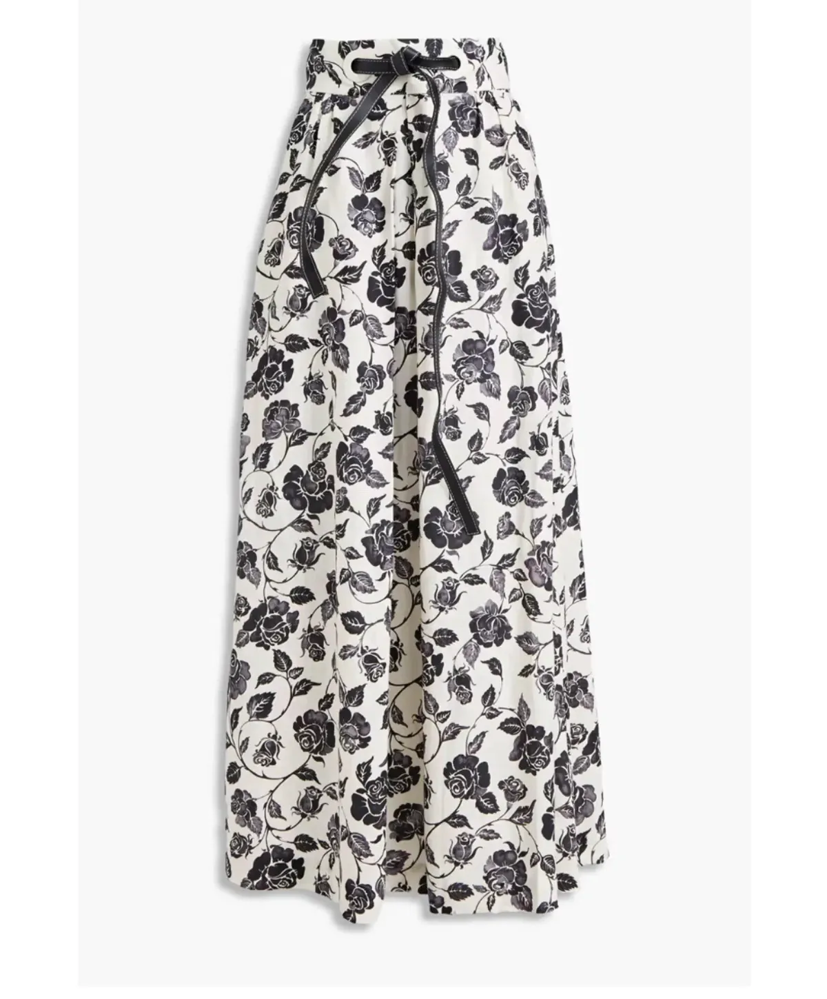 Zimmerman Slub Floral-print Linen-canvas Maxi Skirt Size AU 8   - Image 4