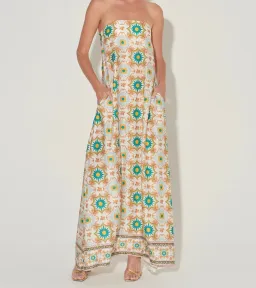 Hansen & Gretel Ikaria Maxi Dress Mosaic Print Size XS / AU 6 for rent on The Volte - image 3
