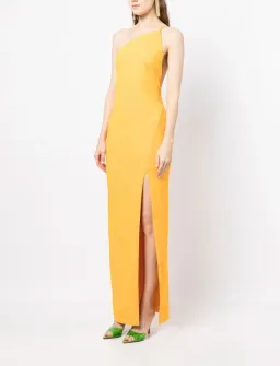 Solace London Asymmetric Sleeveless Dress Yellow Size 6 for rent on The Volte - image 1