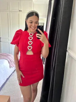 Rebecca Vallance Chiara Puff Sleeve Mini Dress Size 10 for rent on The Volte - image 2